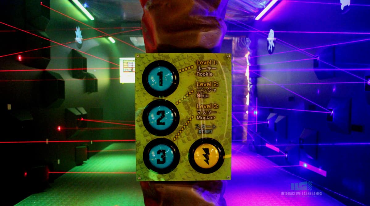 Startpanel von einem Laserspiel