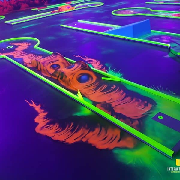 Gerade Minigolfbahn