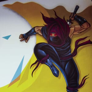 Ninja_Wandbemalung_Grafitti