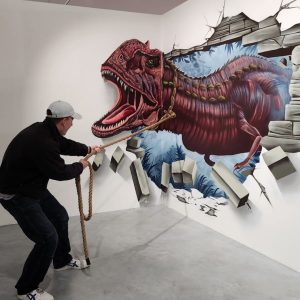 Wandbild Dinosaurier 