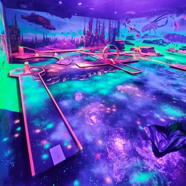 Weltraum Landschaft Design